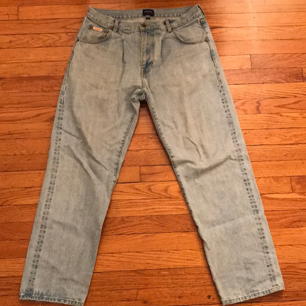 NOAH Pleated Jean, Stonewash